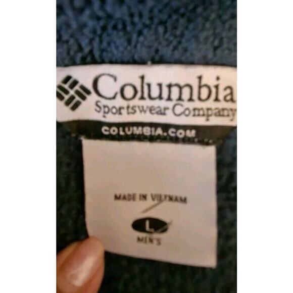 Columbia Steens Mountain Fleece Jacket Mens Large Blue Full Zip Outdoor Hiking - Picture 10 of 11